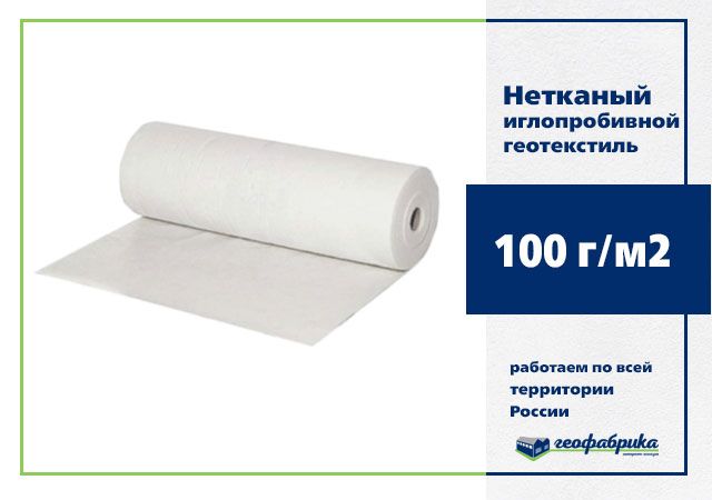 Геотекстиль иглопробивной ДОРНИТ ЭКО 100 п/эф 6х100 (600м2)